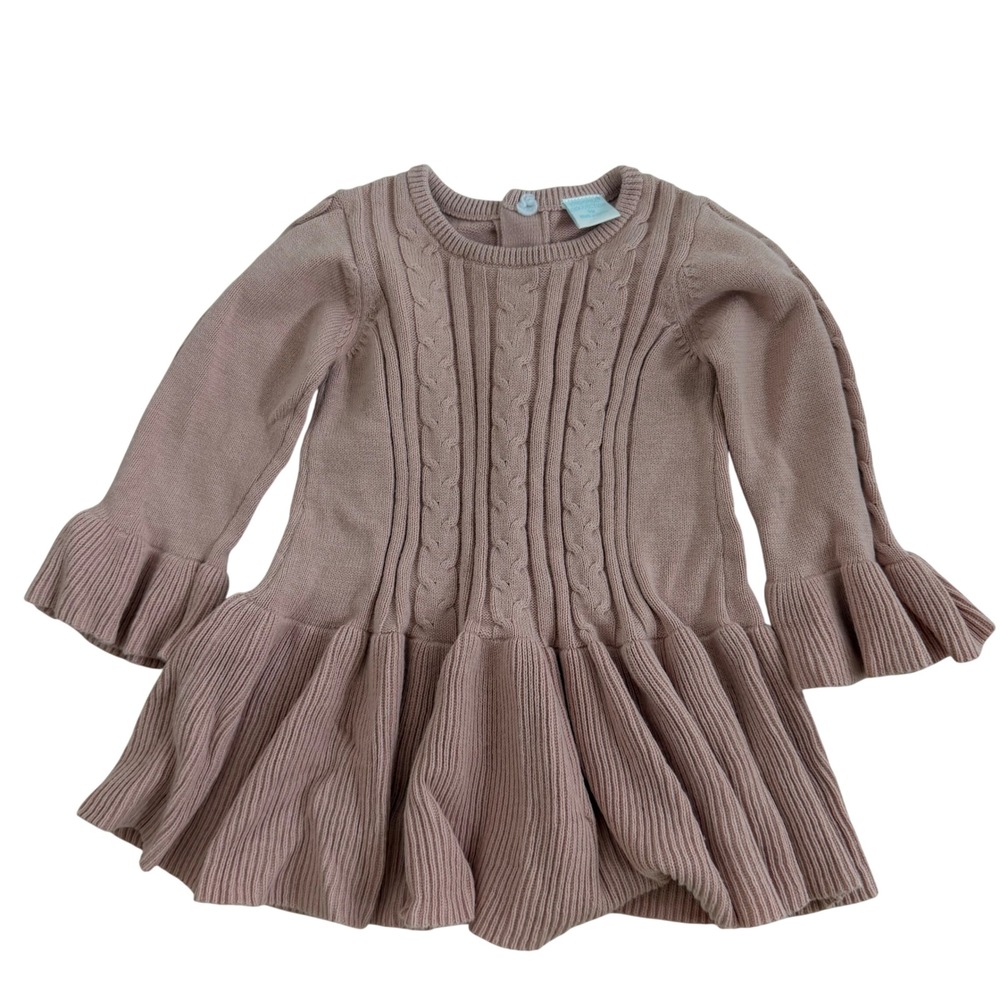 Edgehill Collection Pink Sweater Dress Size 9 Months